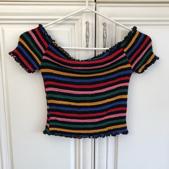 Heart Hips stretchy women’s crop top - Picture 4 of 8